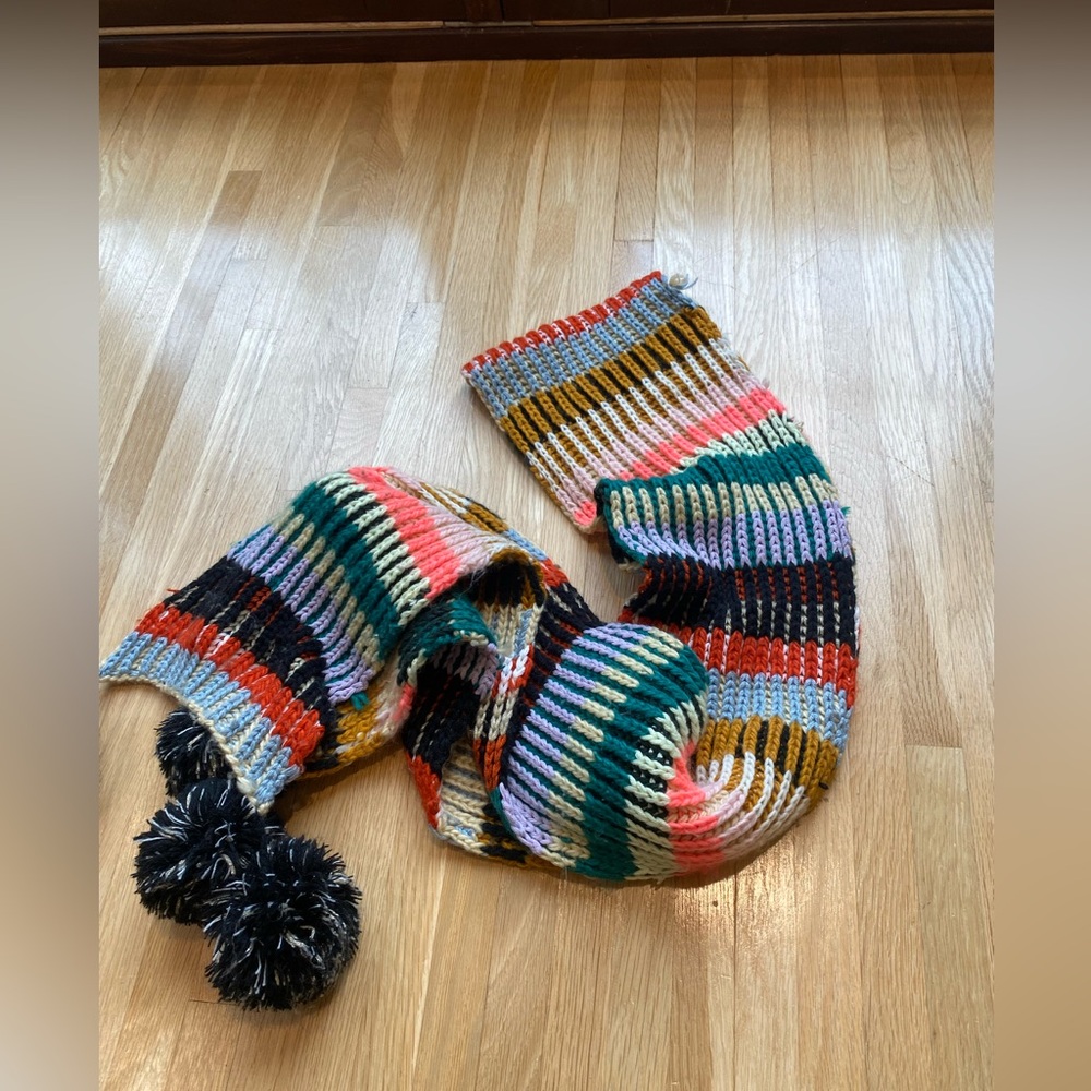 Anthropologie Multicolor Striped Scarf